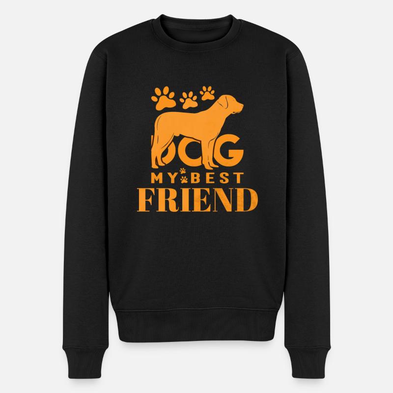 Chien mon meilleur ami - Pull Premium bio Homme - noir