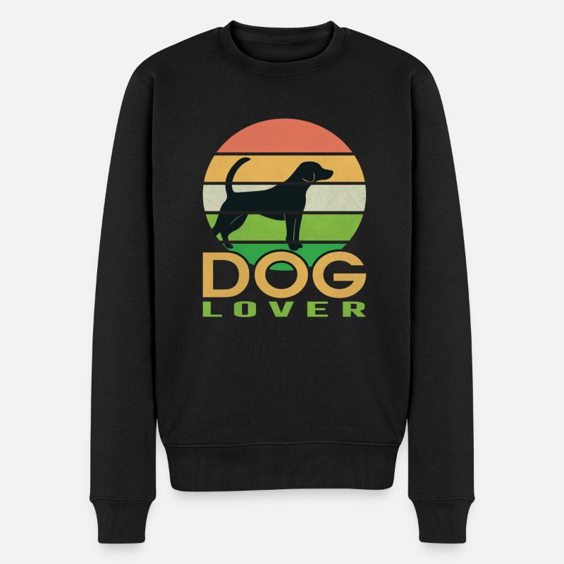 Amoureux des chiens - Pull Premium bio Homme - noir