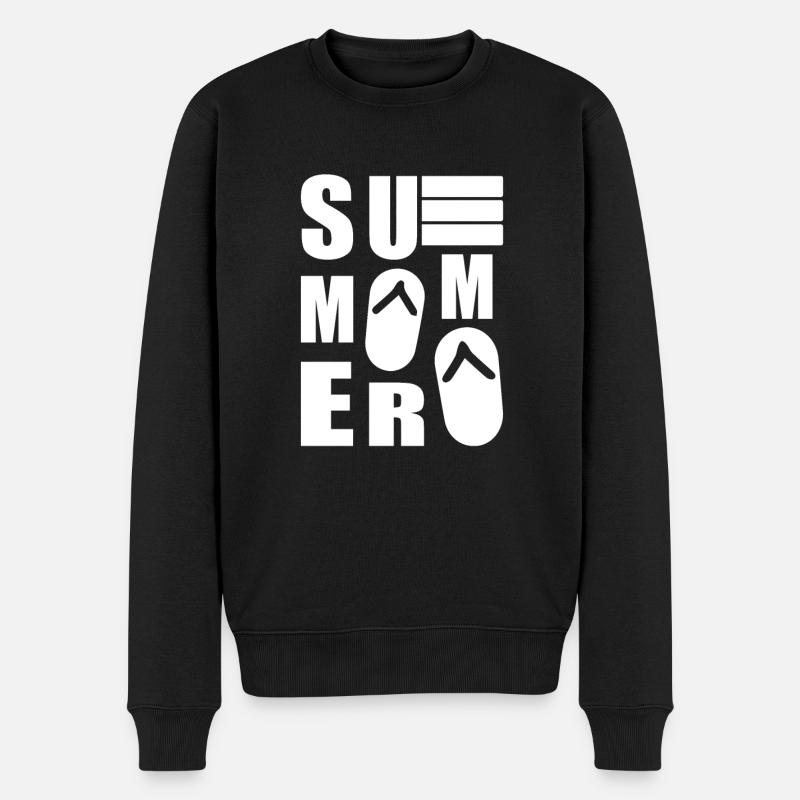 Été - Pull Premium bio Homme - noir