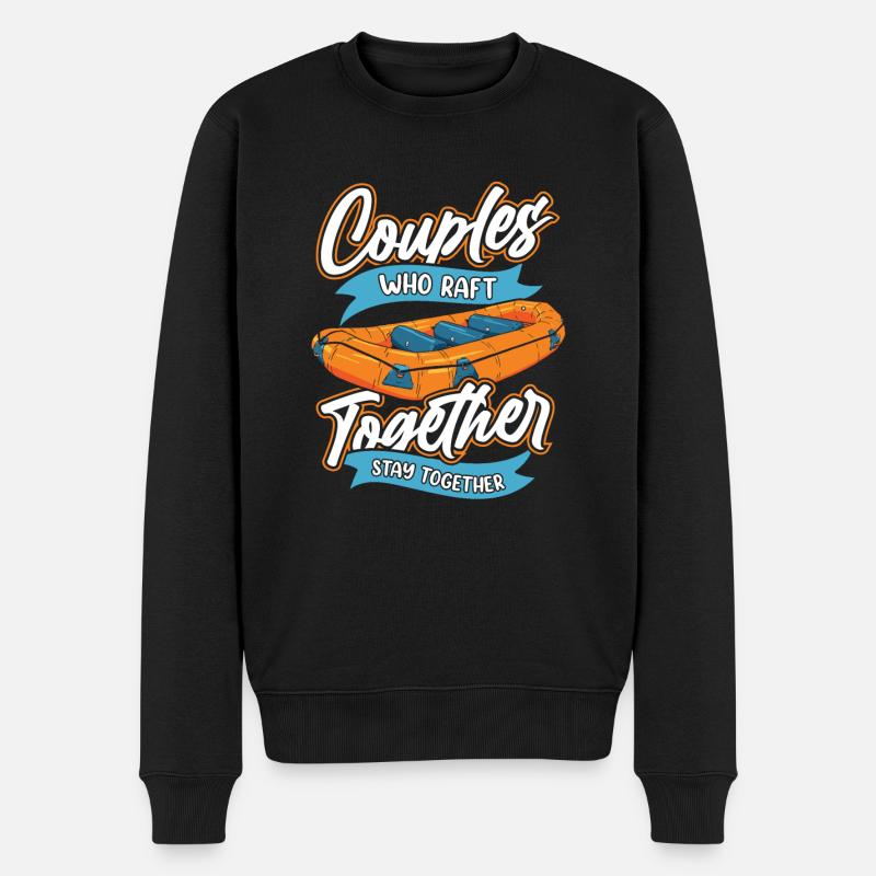 Rafting Couple - Pull Premium bio Homme - noir
