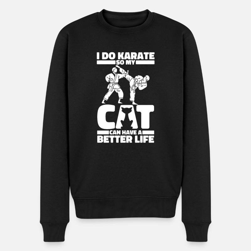Karaté - Pull Premium bio Homme - noir