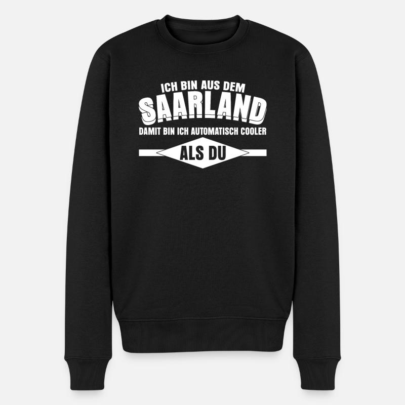 Saarländer Saarland saarländisch - Männer Premium Bio Pullover - Schwarz