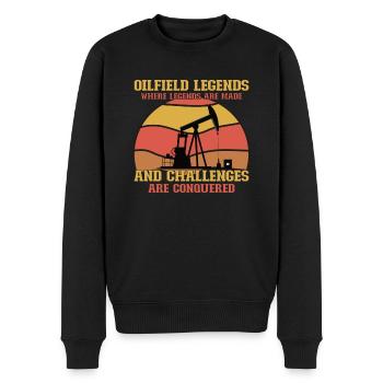 Spinfield Wife Roughneck Oil Drilling Frac crew - Pull Premium bio Homme - noir - Devant - Nico (187cm)