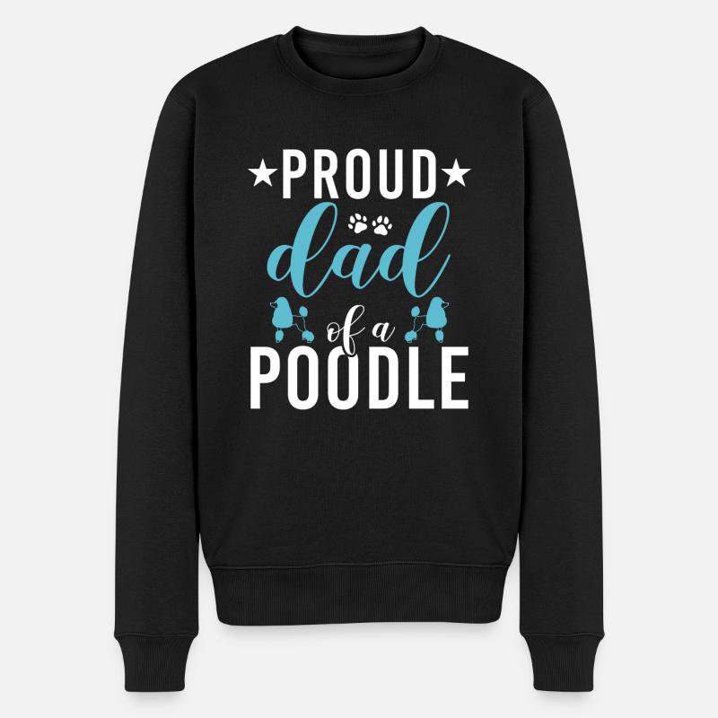 Cadeaux Caniche - Pull Premium bio Homme - noir