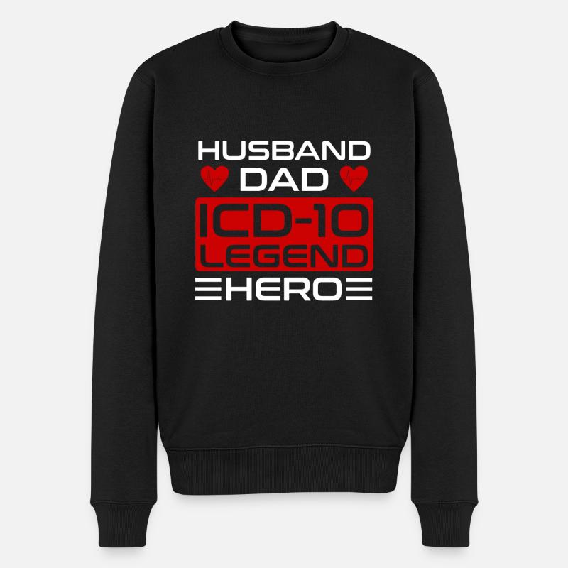 Medical Coder Profession Medical - Men's Premium Organic Jumper - black