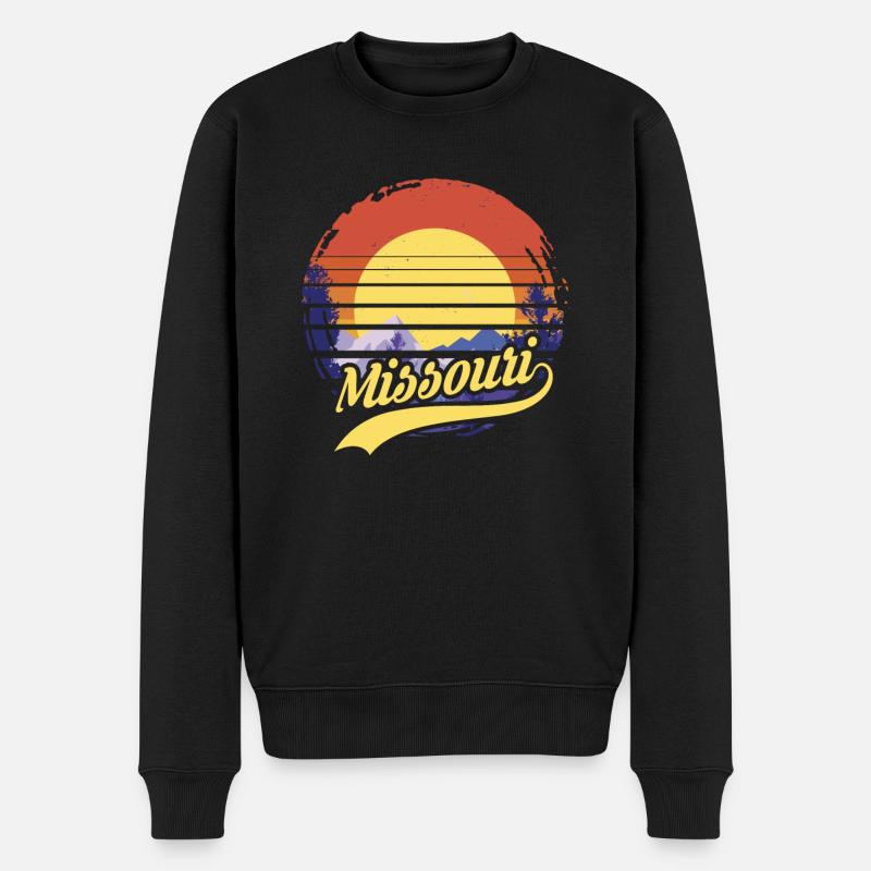 Missouri - Männer Premium Bio Pullover - Schwarz