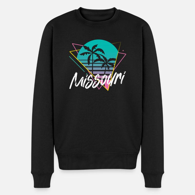 Missouri - Männer Premium Bio Pullover - Schwarz