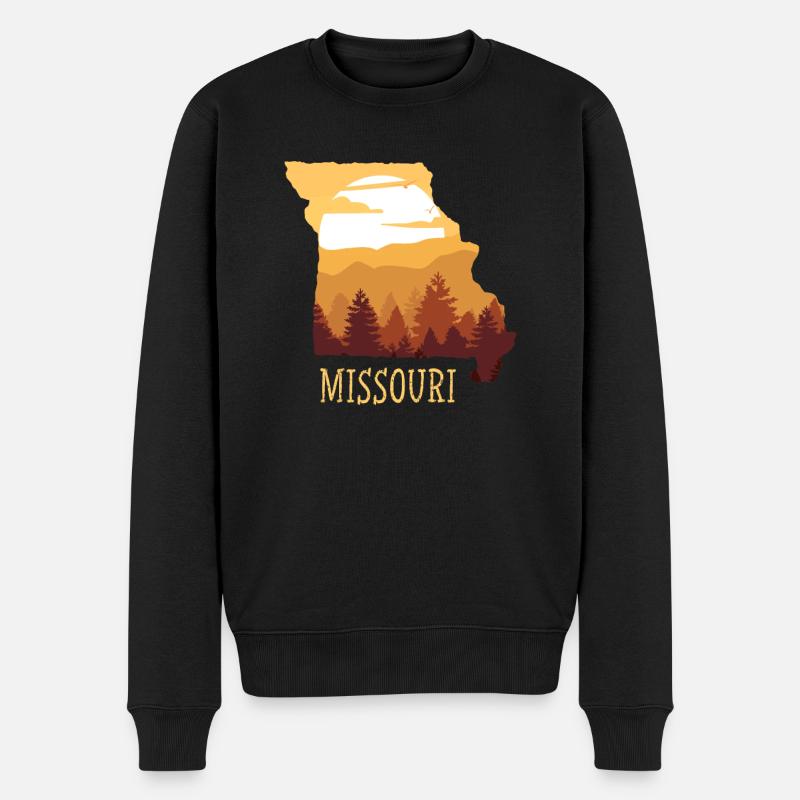 Missouri - Männer Premium Bio Pullover - Schwarz