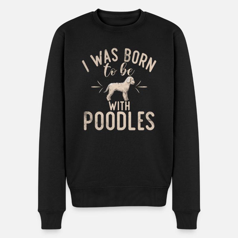Cadeaux Caniche - Pull Premium bio Homme - noir
