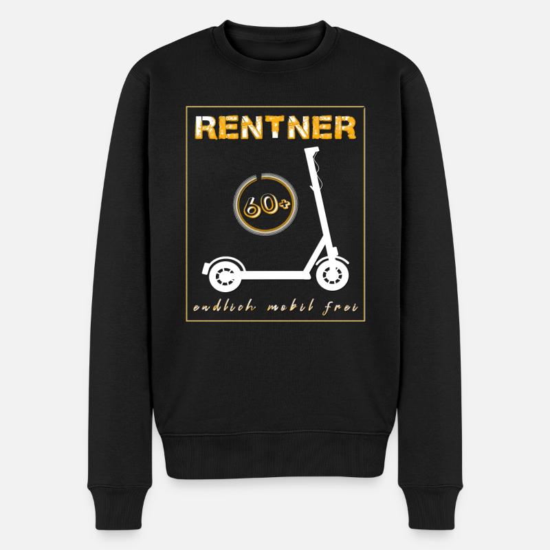 Rentner mobil - Männer Premium Bio Pullover - Schwarz