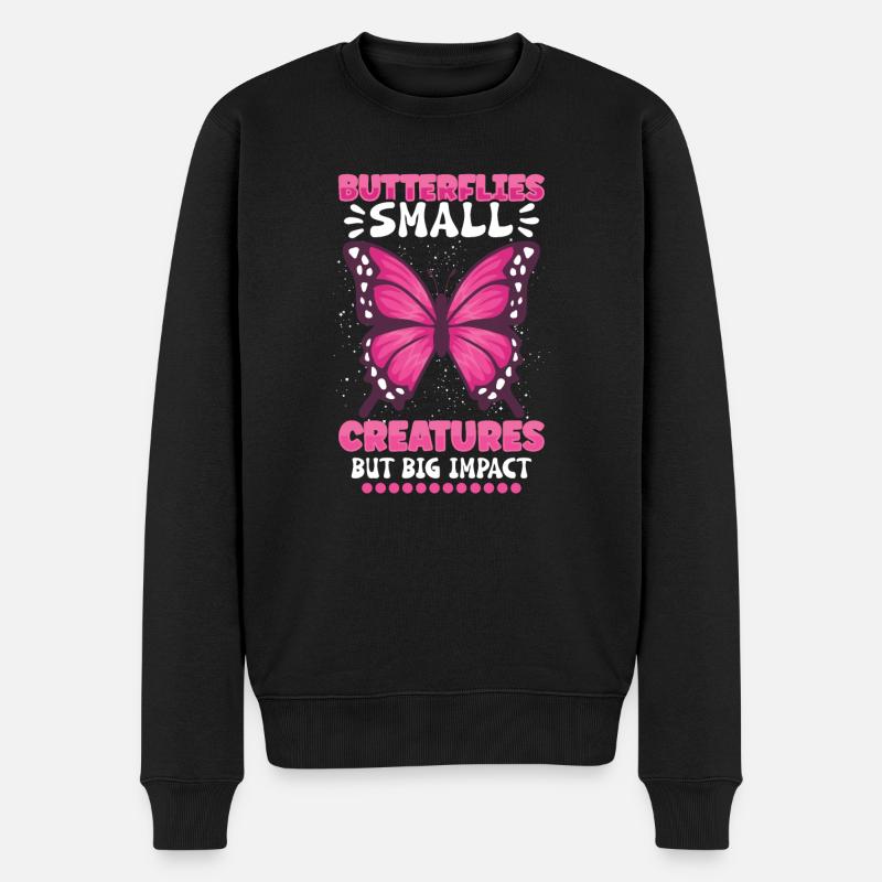 Insecte papillon monarque Monarque Habitat - Pull Premium bio Homme - noir