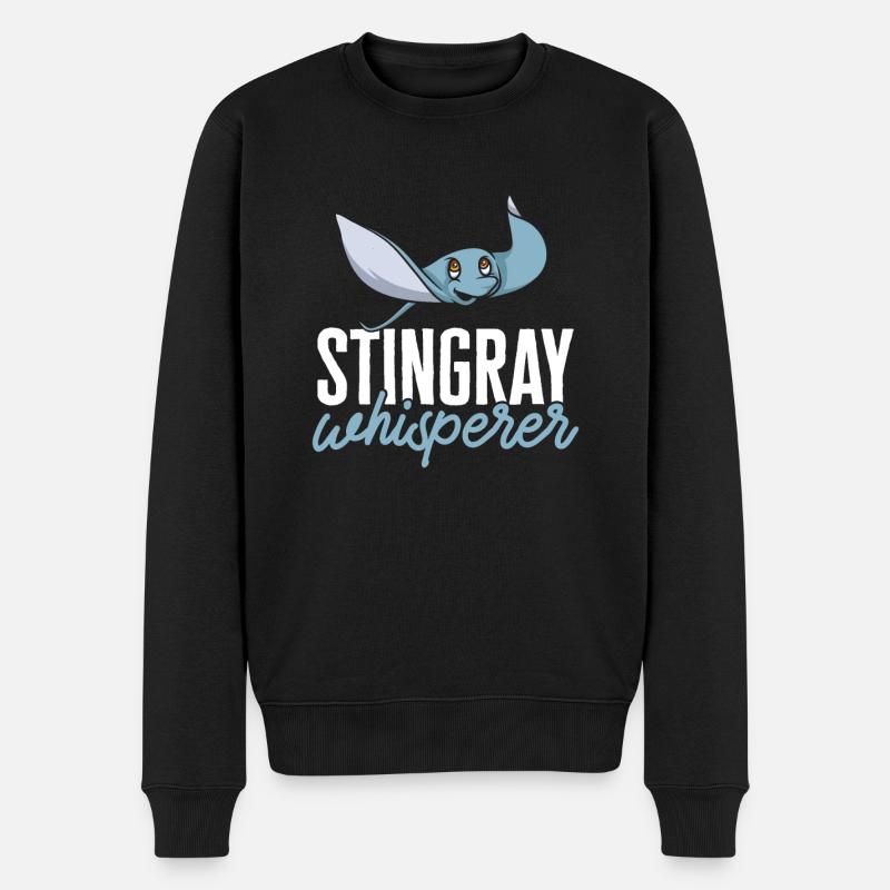 Stingrays Manta Rays Ocean Rays - Men's Premium Organic Jumper - black