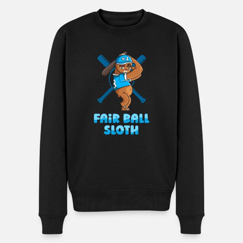 Sloth Cute Sloth Baseball - Pull Premium bio Homme - noir