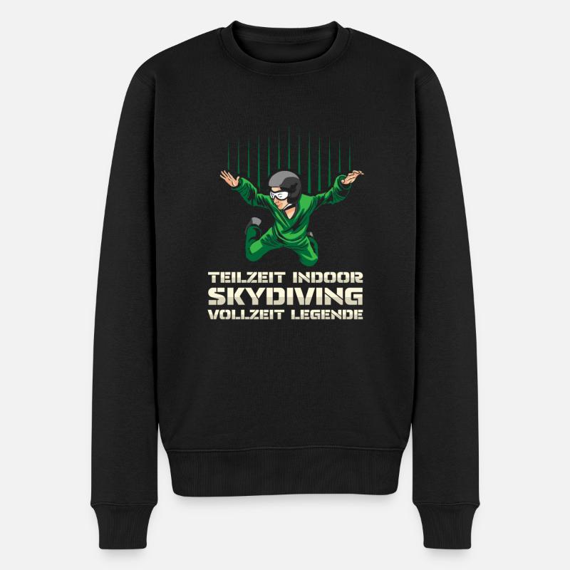 Légende du parachutisme intérieur - Pull Premium bio Homme - noir