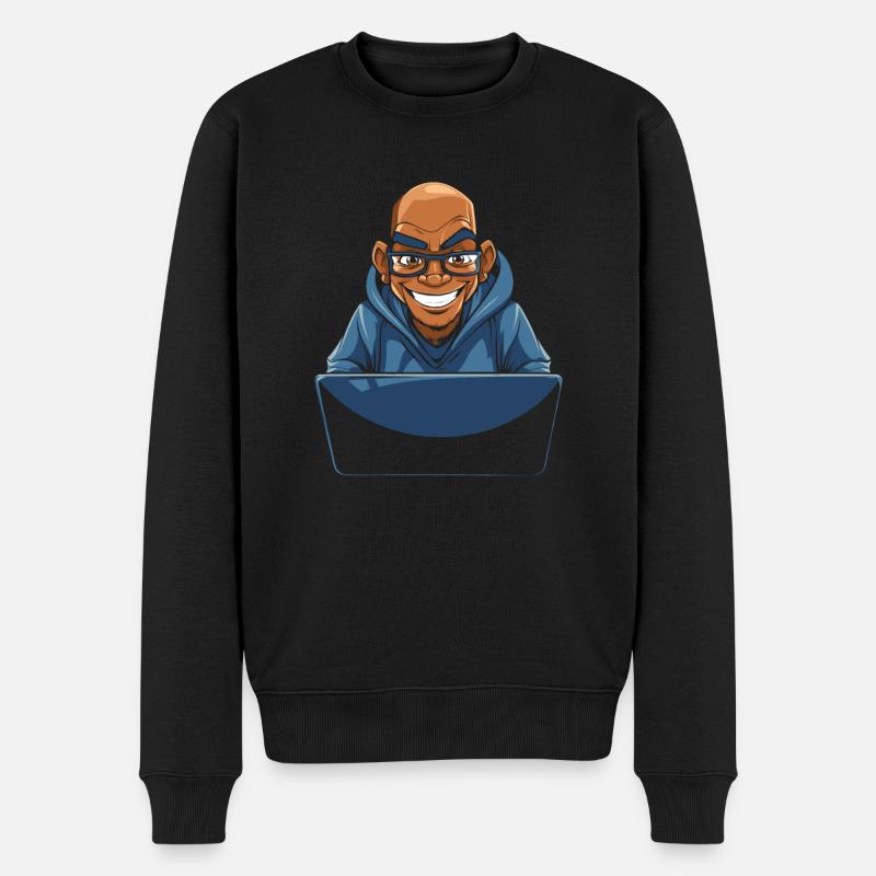 Web Entwickler Webdeveloper Cool - Männer Premium Bio Pullover - Schwarz