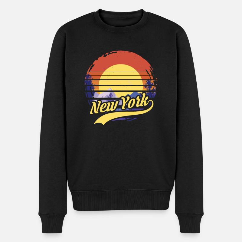 New York - Pull Premium bio Homme - noir