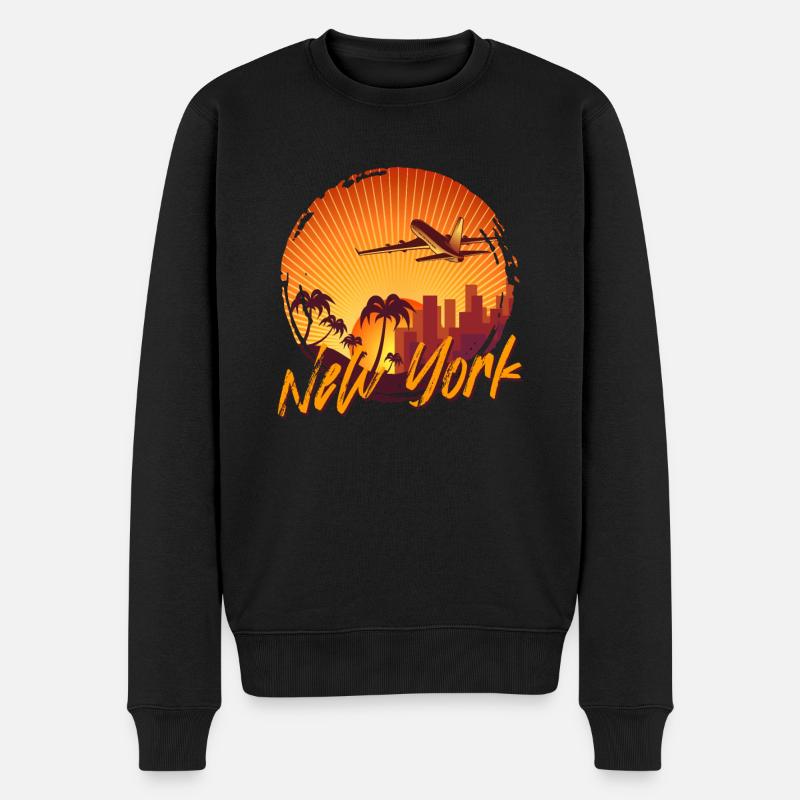 New York - Pull Premium bio Homme - noir