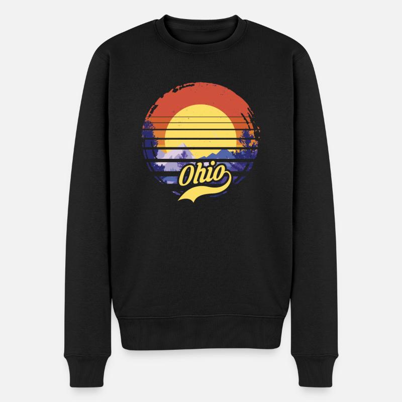 Ohio - Männer Premium Bio Pullover - Schwarz