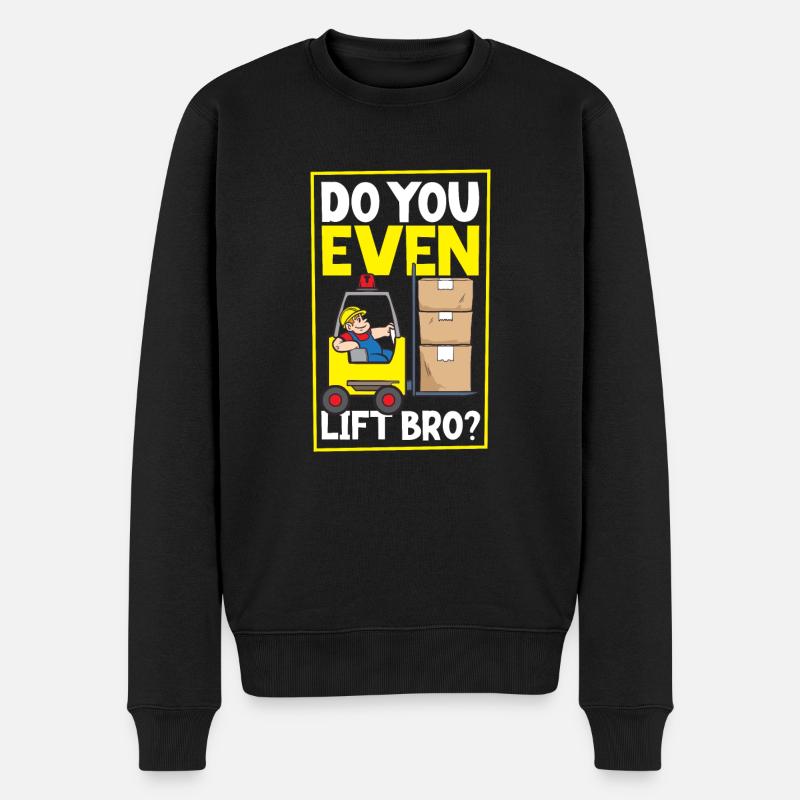 Gabelstaplerfahrer Lager Gabelstapler - Männer Premium Bio Pullover - Schwarz