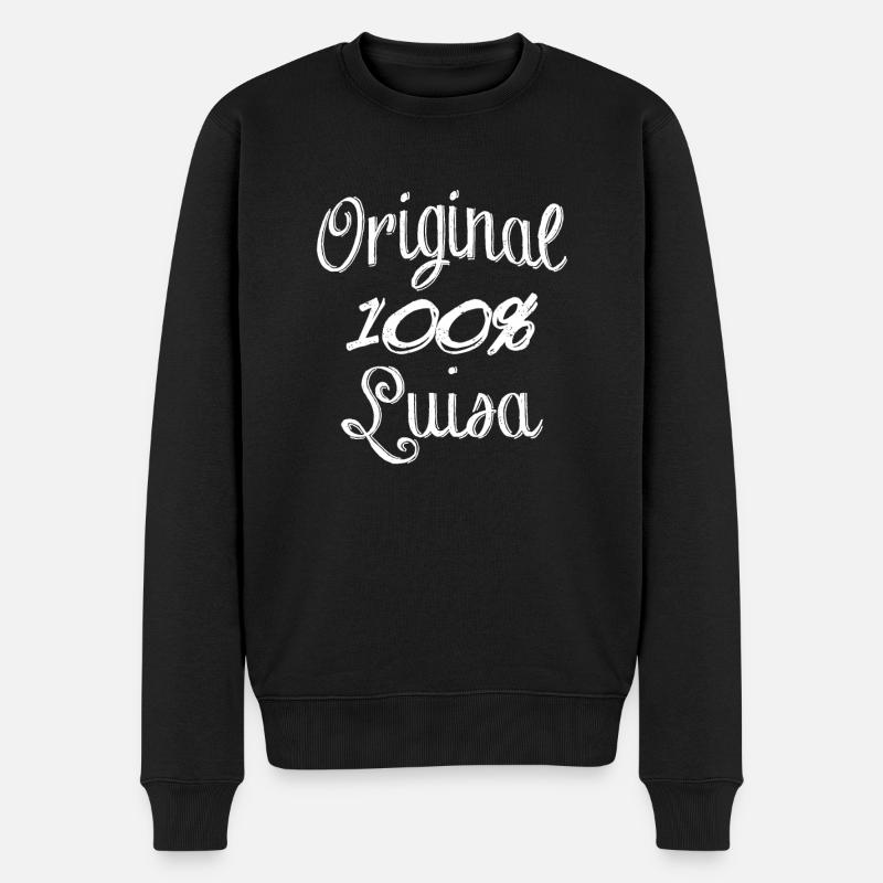 100% Original Luisa - Pull Premium bio Homme - noir