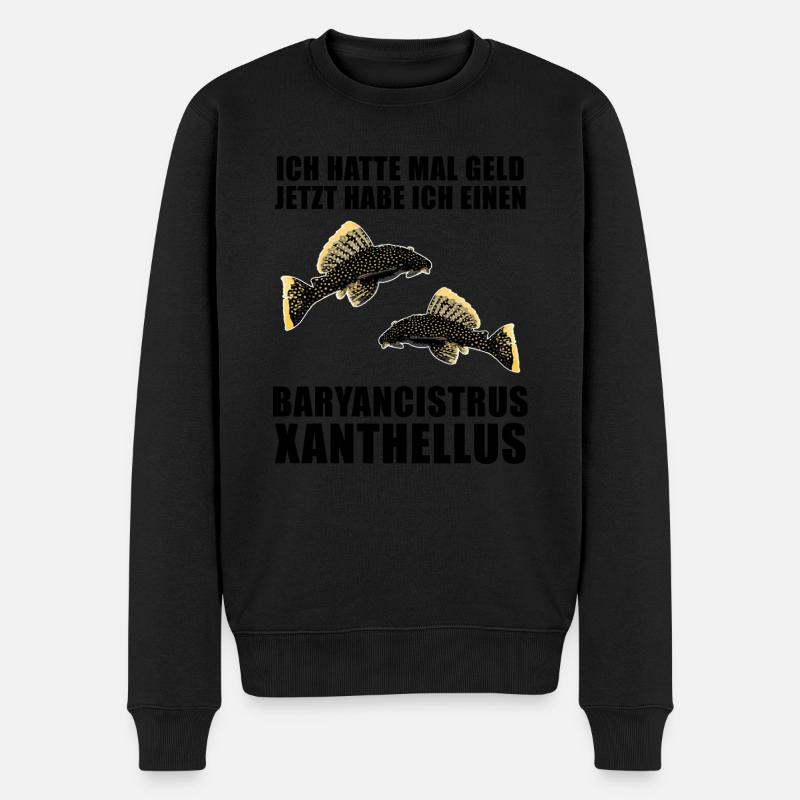 Fish Baryancistrus Xanthellus Fisher Geschenk - Männer Premium Bio Pullover - Schwarz