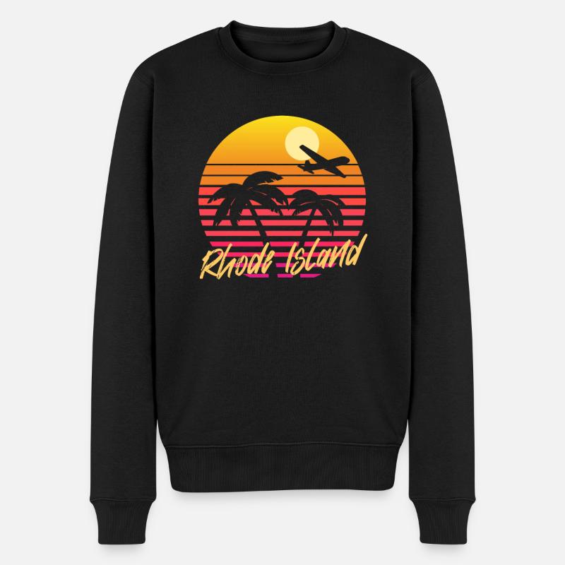 Rhode Island - Pull Premium bio Homme - noir