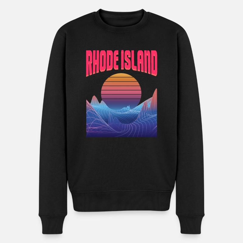 Rhode Island - Pull Premium bio Homme - noir
