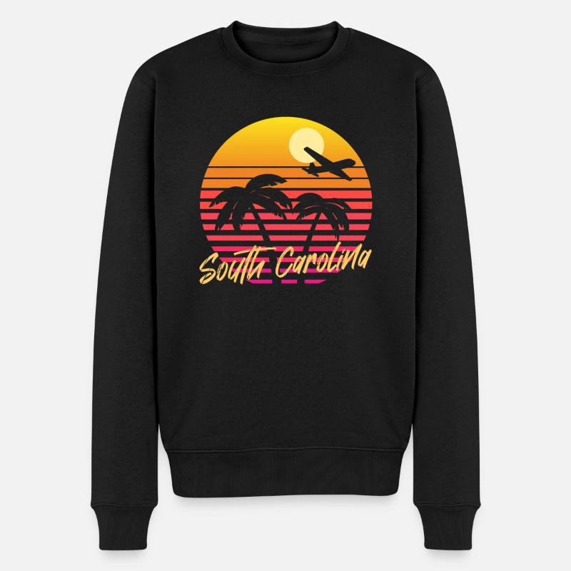 Caroline du Sud - Pull Premium bio Homme - noir