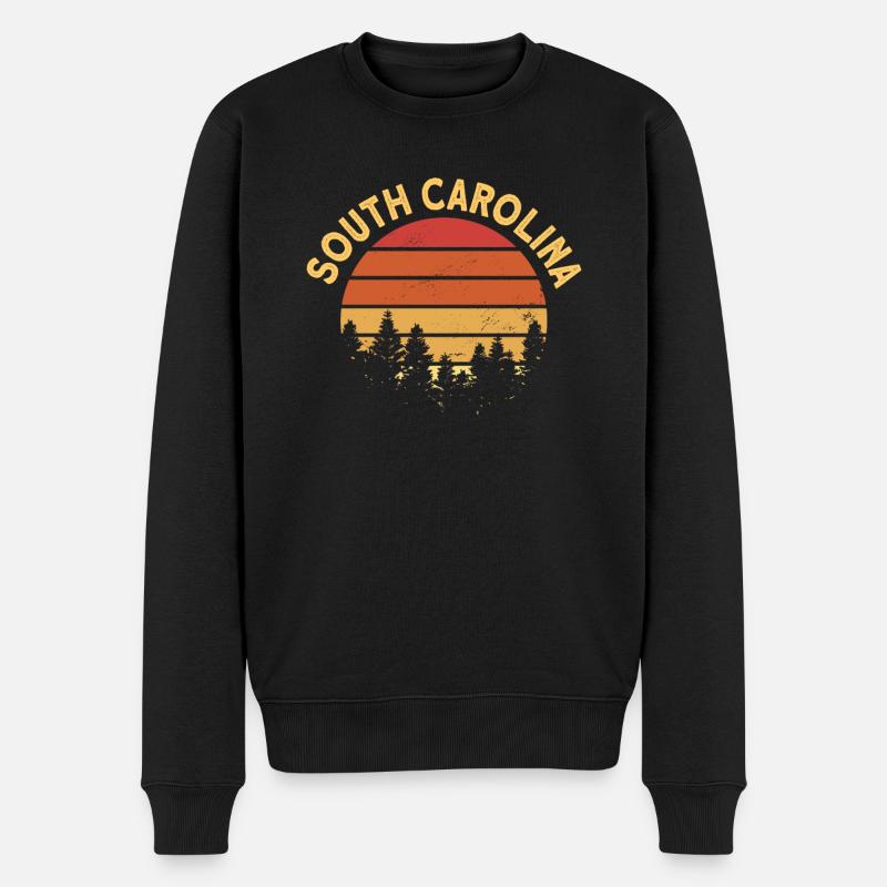 Caroline du Sud - Pull Premium bio Homme - noir