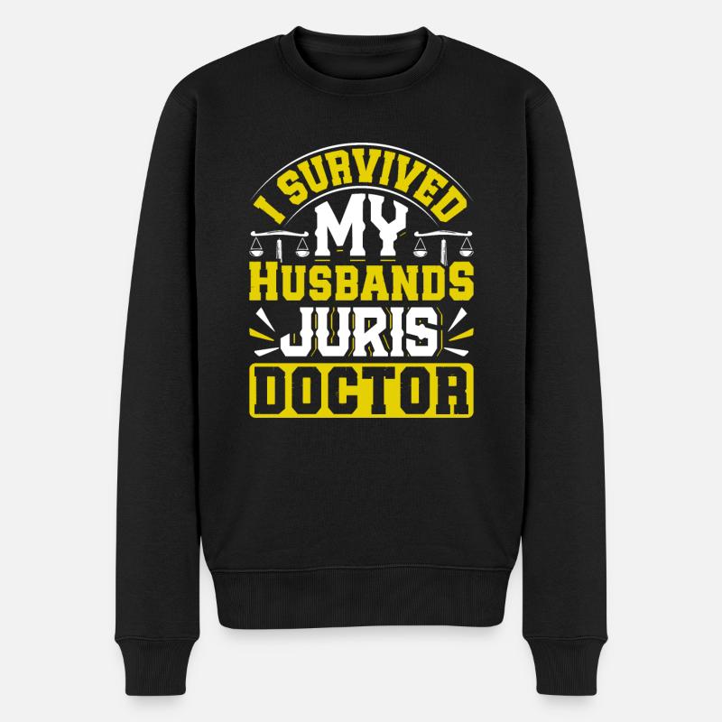 Doctorate Degree great - Männer Premium Bio Pullover - Schwarz