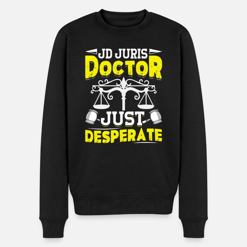 Doctorate Degree great - Männer Premium Bio Pullover - Schwarz
