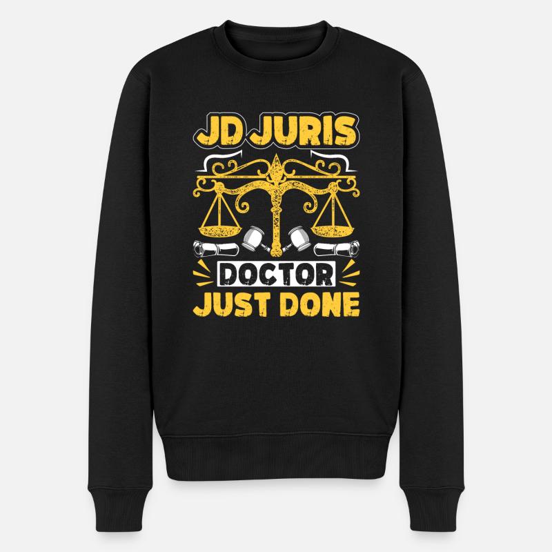 Doctorate Degree great - Männer Premium Bio Pullover - Schwarz