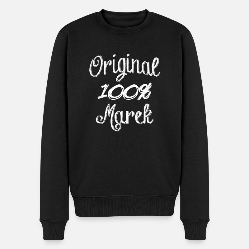100% Marek Original - Pull Premium bio Homme - noir