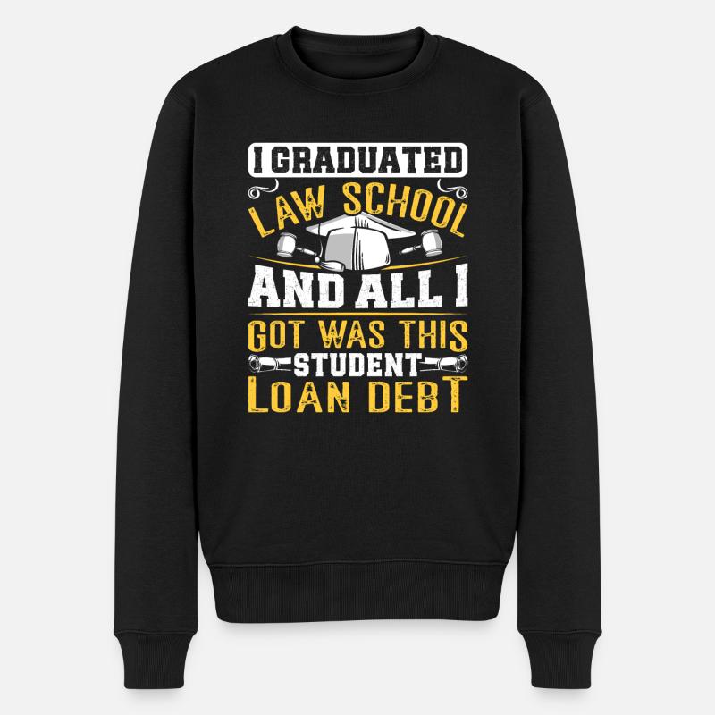 Doctorate Degree great - Männer Premium Bio Pullover - Schwarz