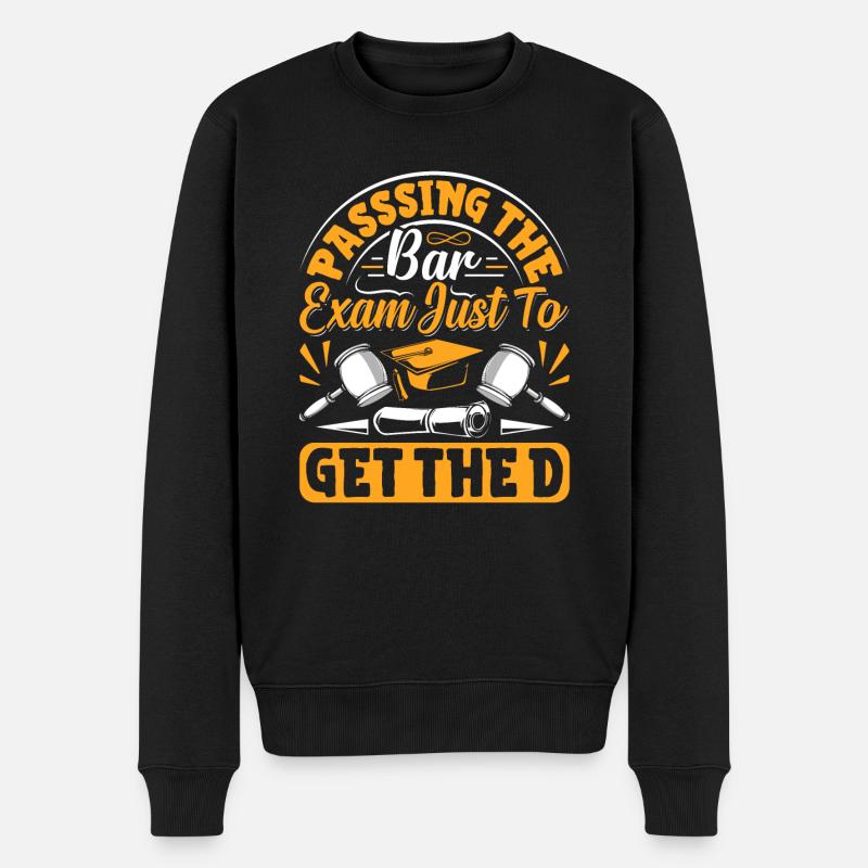 Doctorate Degree great - Männer Premium Bio Pullover - Schwarz