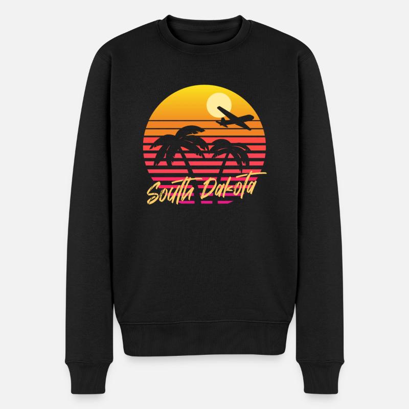Dakota du Sud - Pull Premium bio Homme - noir