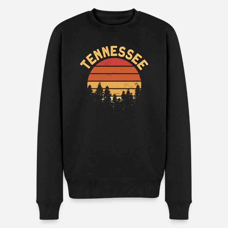 Tennessee - Männer Premium Bio Pullover - Schwarz
