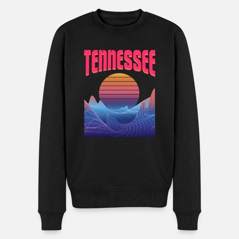 Tennessee - Männer Premium Bio Pullover - Schwarz