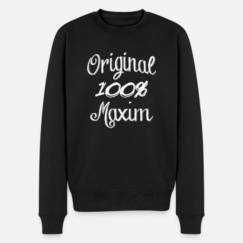 Original 100% Maxim - Pull Premium bio Homme - noir