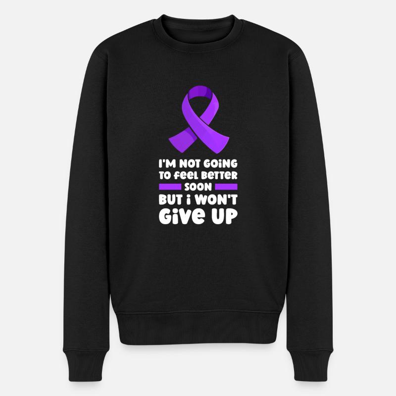 Fibromyalgie Rheuma Niedlich - Männer Premium Bio Pullover - Schwarz