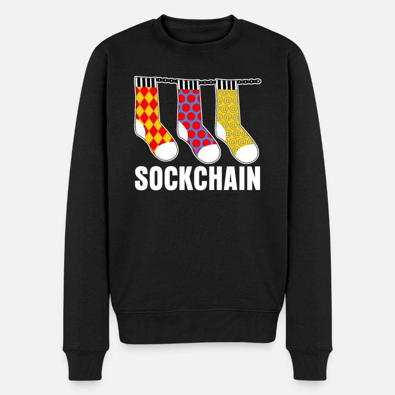 Admin Programmer Computer - Men's Premium Organic Jumper - black