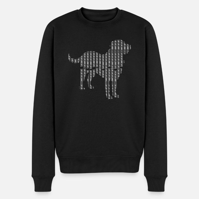 Computer Scientist Dog Admin Programmer - Men's Premium Organic Jumper - black