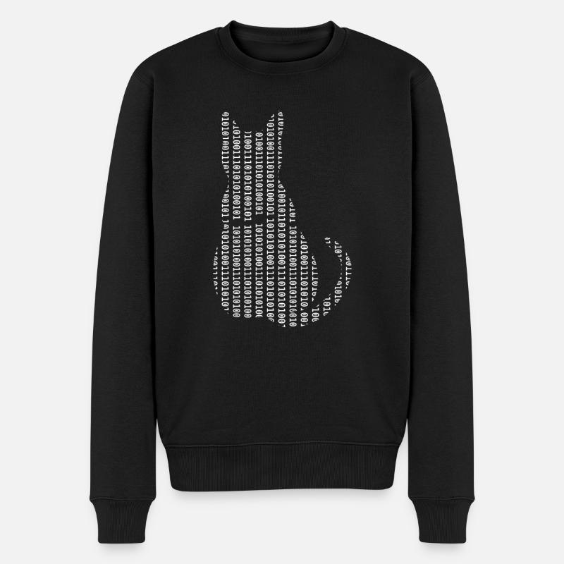 Computer Scientist Cat Admin Programmer - Men's Premium Organic Jumper - black
