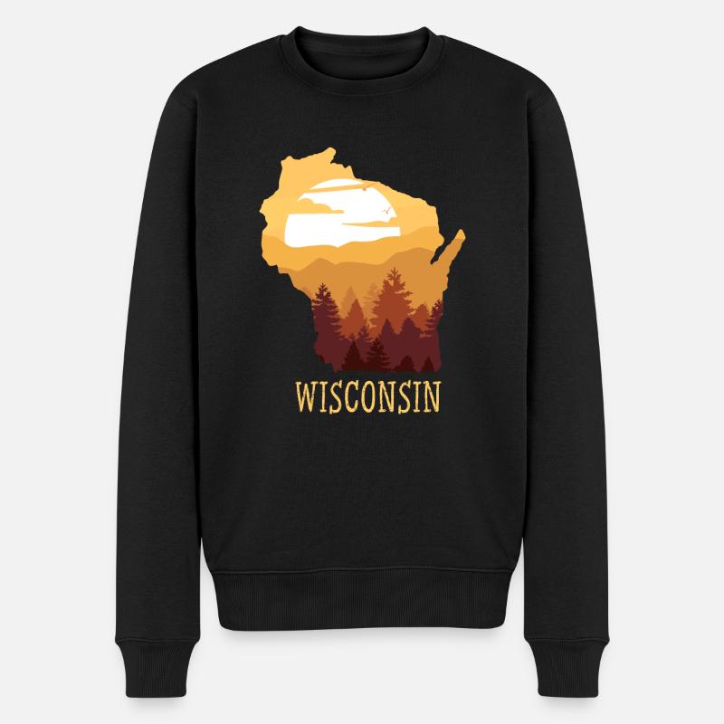 Wisconsin - Pull Premium bio Homme - noir