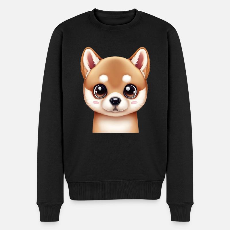 Adorable Shiba Inu Design - Pull Premium bio Homme - noir