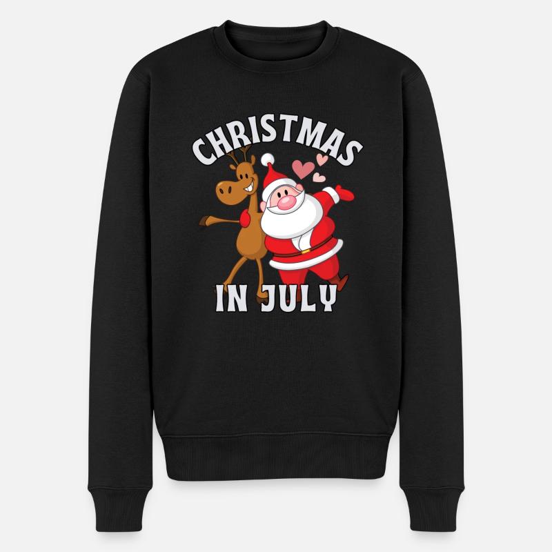 Noël en juillet - Pull Premium bio Homme - noir