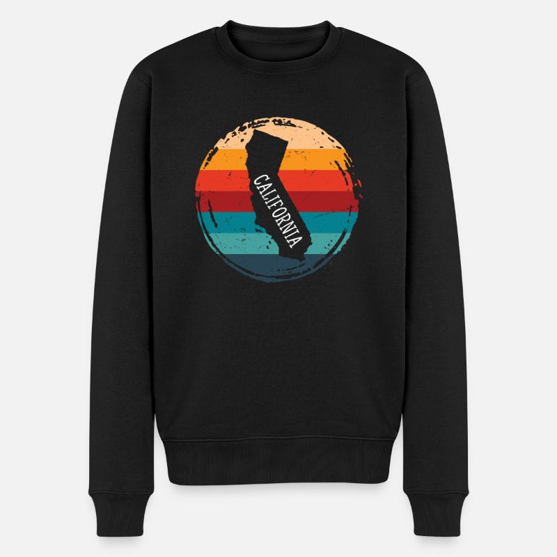 Californie - Pull Premium bio Homme - noir