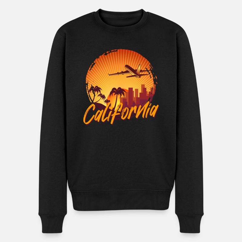 Californie - Pull Premium bio Homme - noir