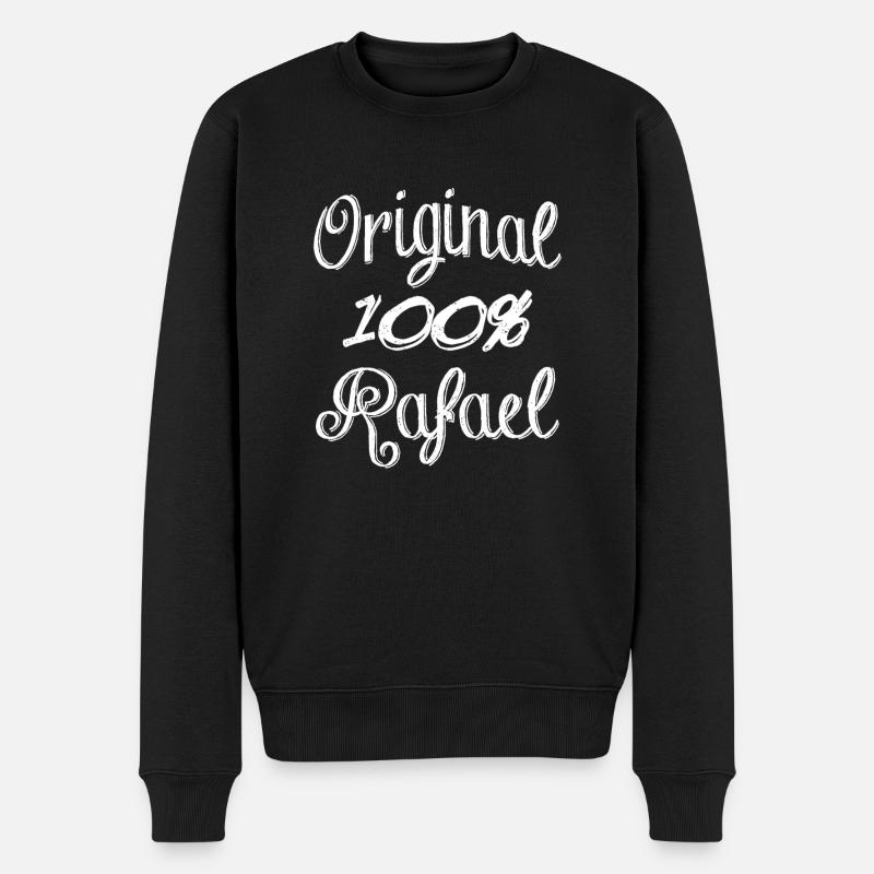 100% Original Rafael - Männer Premium Bio Pullover - Schwarz