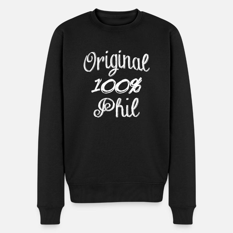 Original 100% Phil - Pull Premium bio Homme - noir